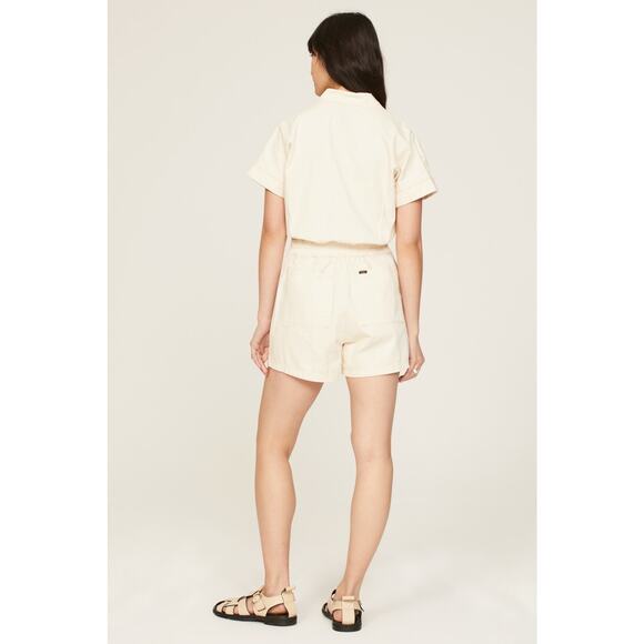 Lee Short Union-Alls Cream Utility Denim Romper Size Small - Picture 3 of 16